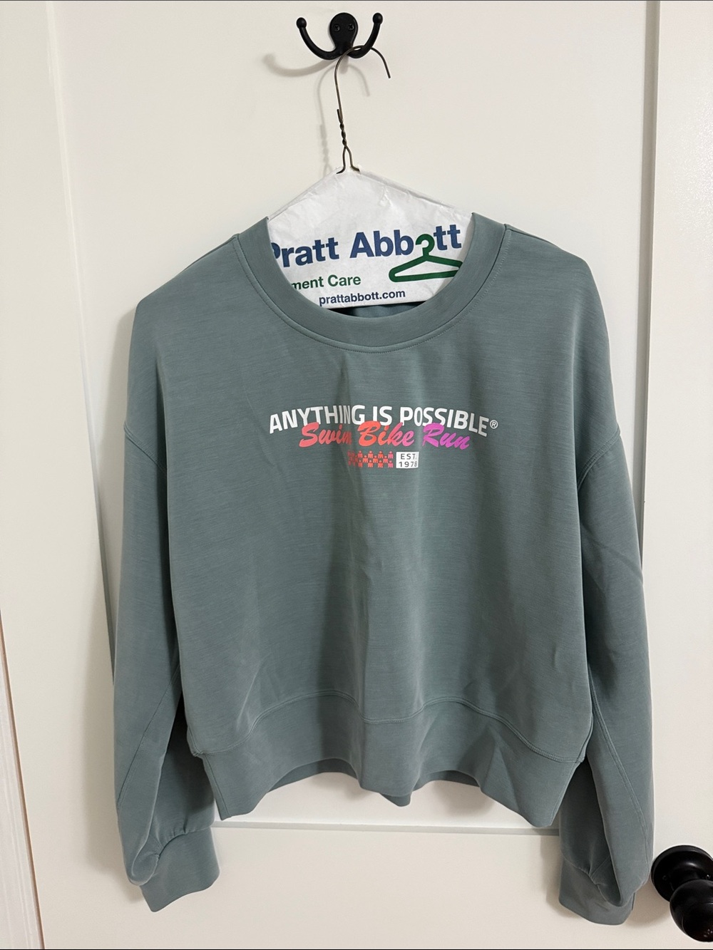 Ironman lululemon athletica Sage Green "Anything Is Possible" Graphic Sweatshirt